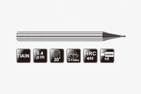 微小径圆头立铣刀2FLUTES